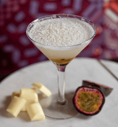 WHITE CHOCOLATE & PASSIONFRUIT MARTINI